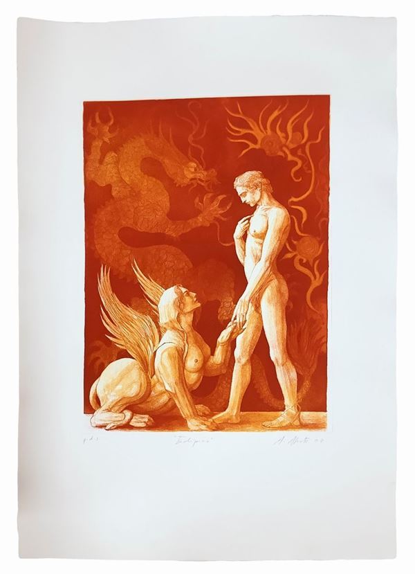 Alberto Abate - "Edipica" mythological figure.