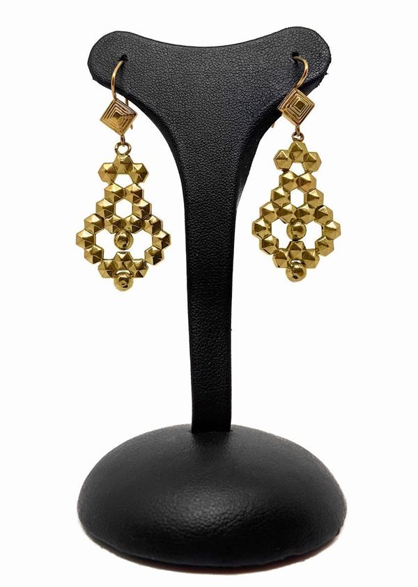 Gold earrings