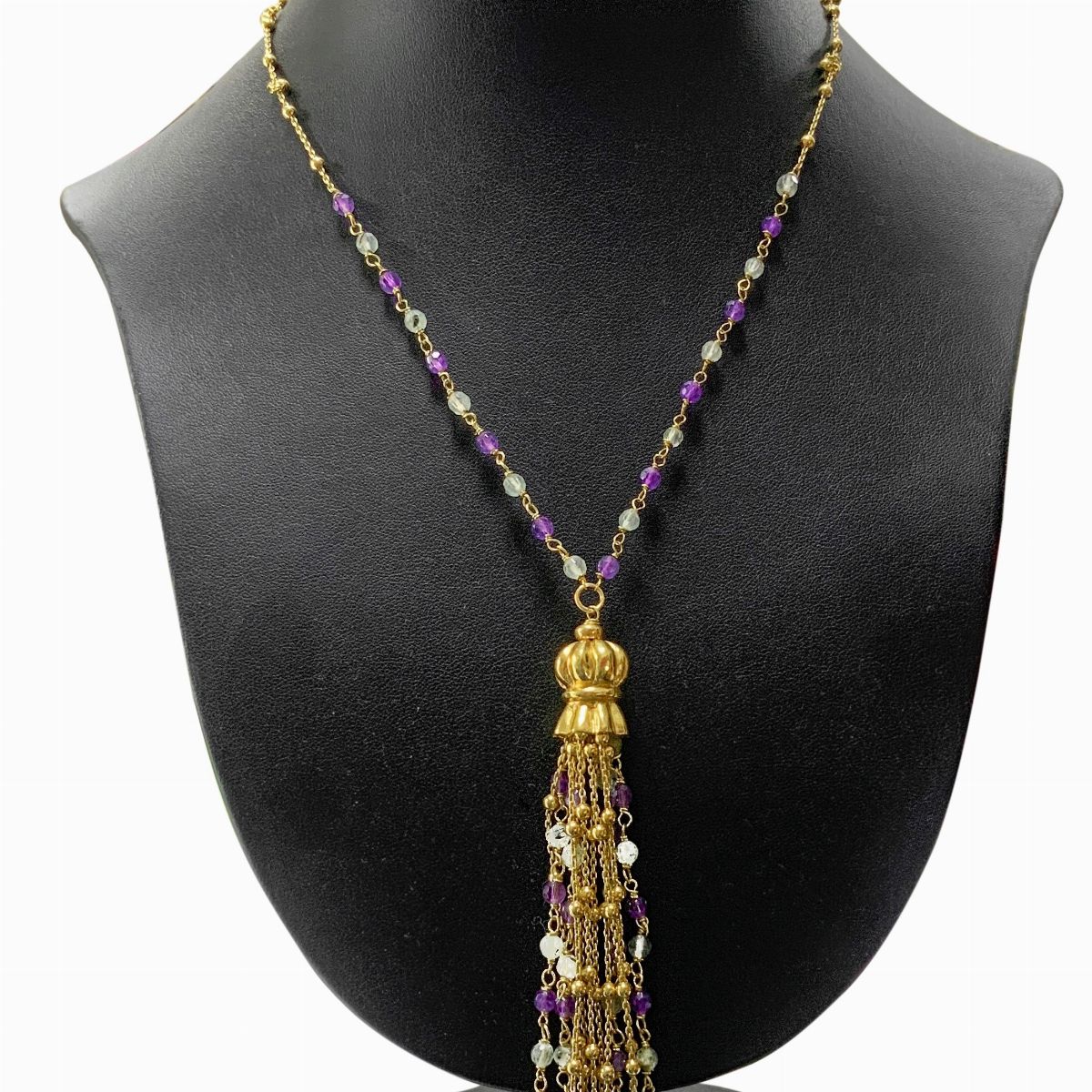 Collana in Oro Rosso con Pietre