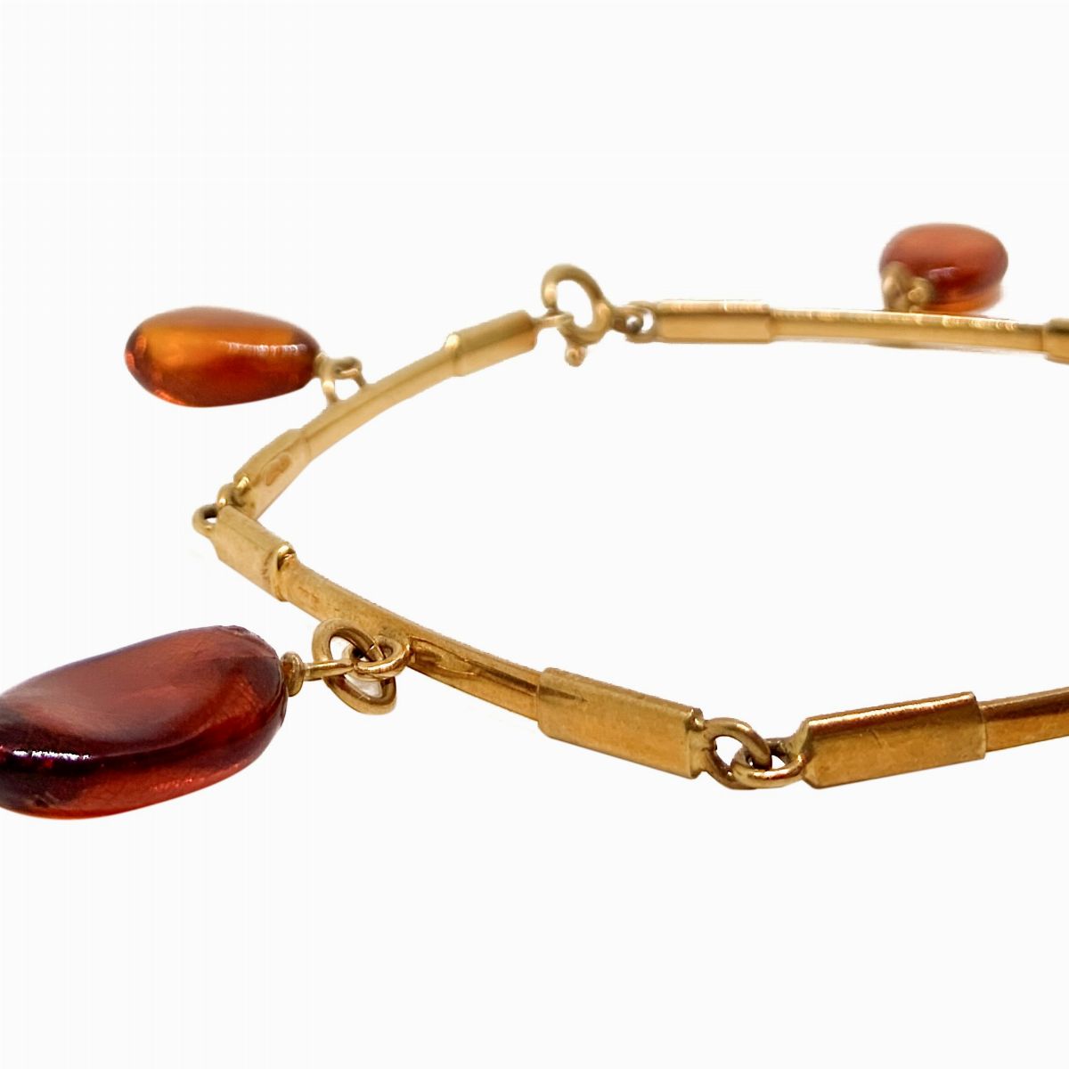 Bracciale in Oro e Ambra