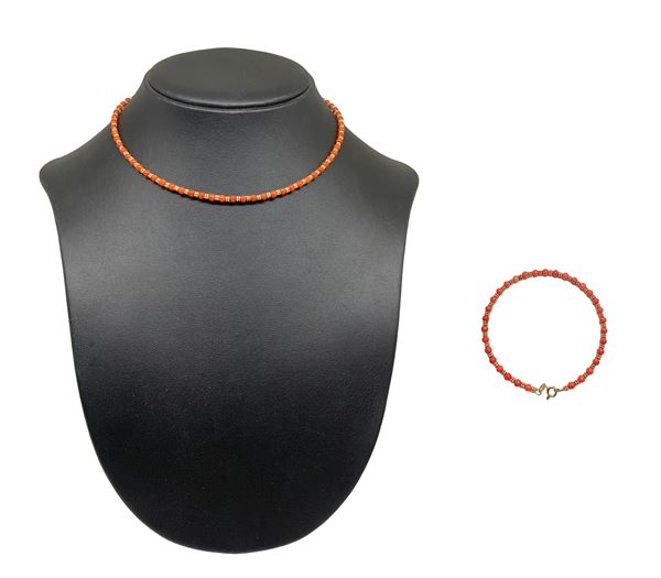 Parure necklace and bracelet