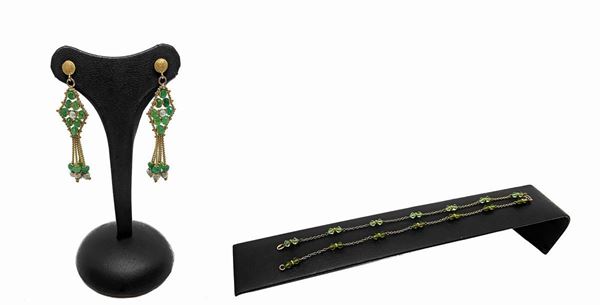 Parure orecchini e bracciale