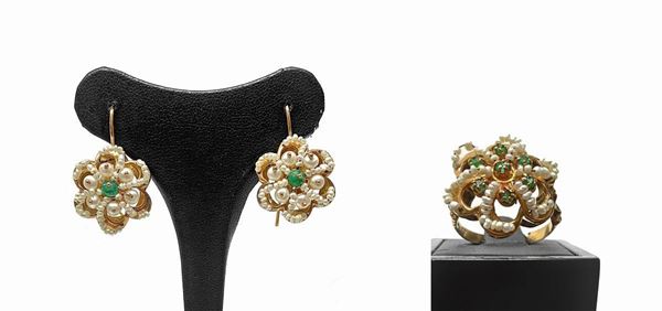Parure earrings and ring