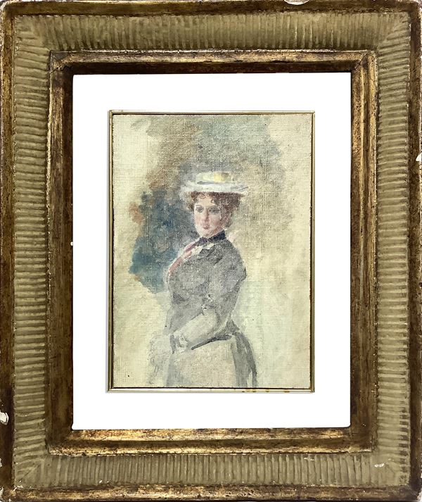 Woman with hat