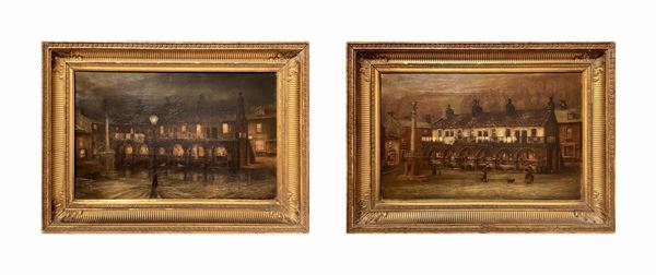 Daytime and night scene