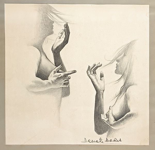 Toni Donati Doria - Naked woman in profile