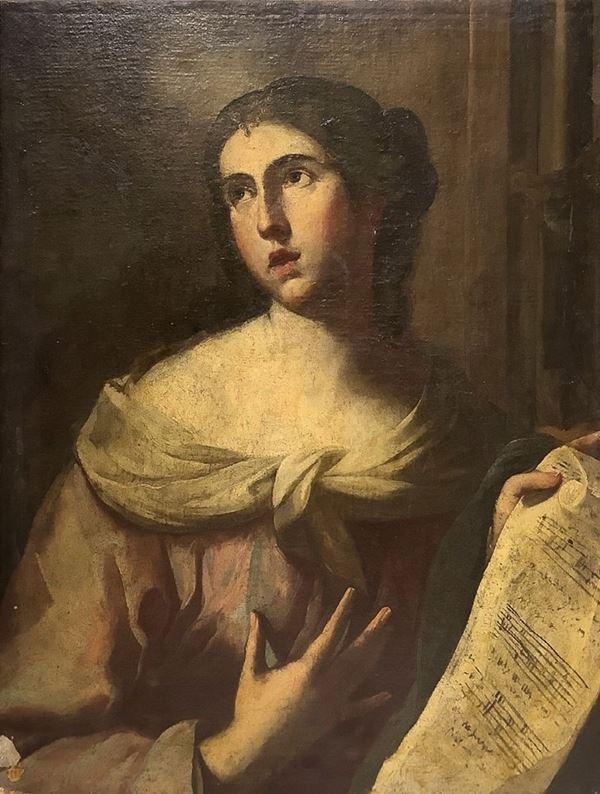 Allegoria della musica, Santa Cecilia, cerchia del Furini 