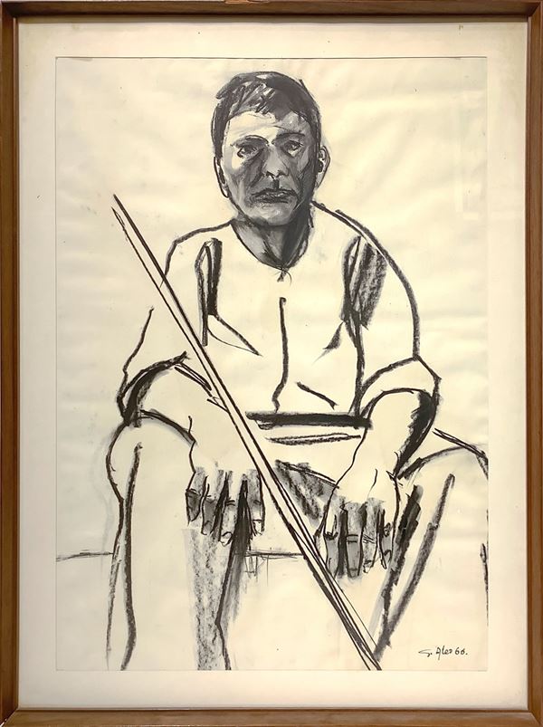 Giuseppe Aleo - Uomo seduto