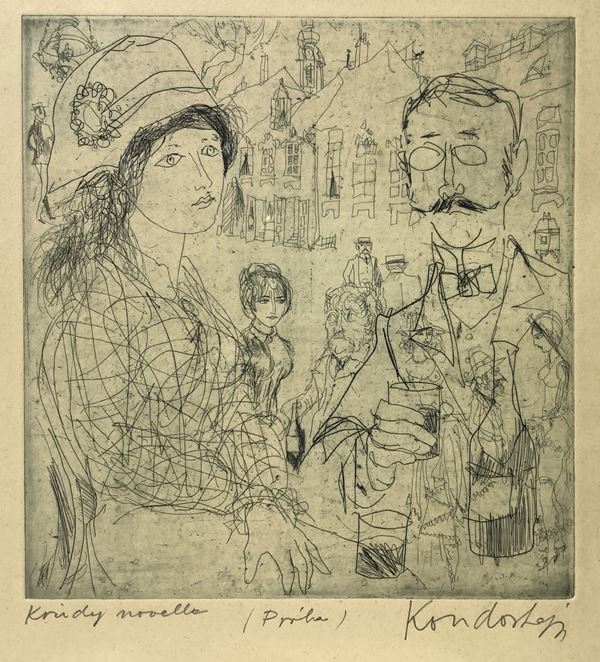 Krudy engraving, illusztracio