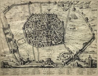 Joan Blaeu, Felsina sive Bononia antiqua, Incisione ad acquaforte