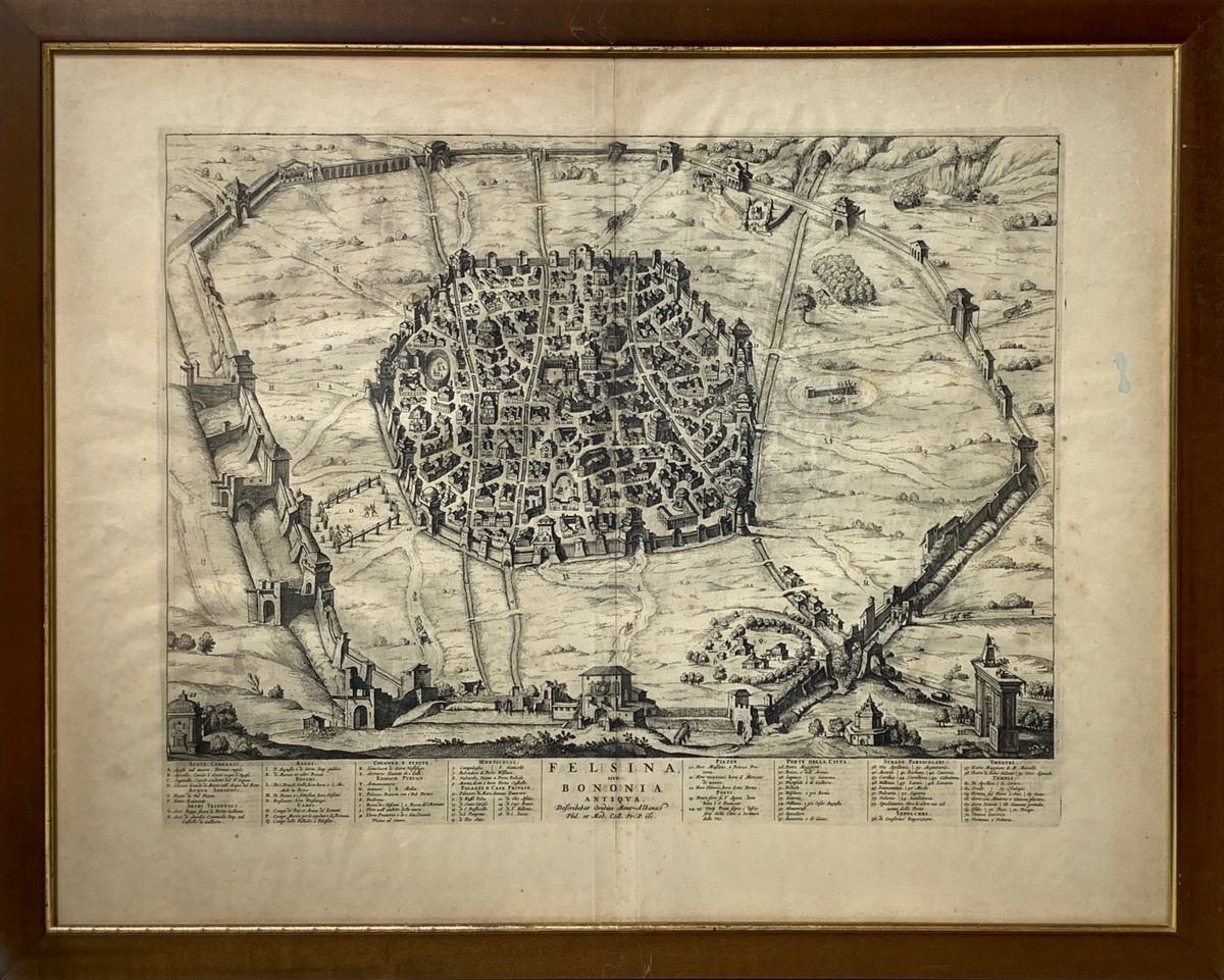 Joan Blaeu, Felsina sive Bononia antiqua, Incisione ad acquaforte