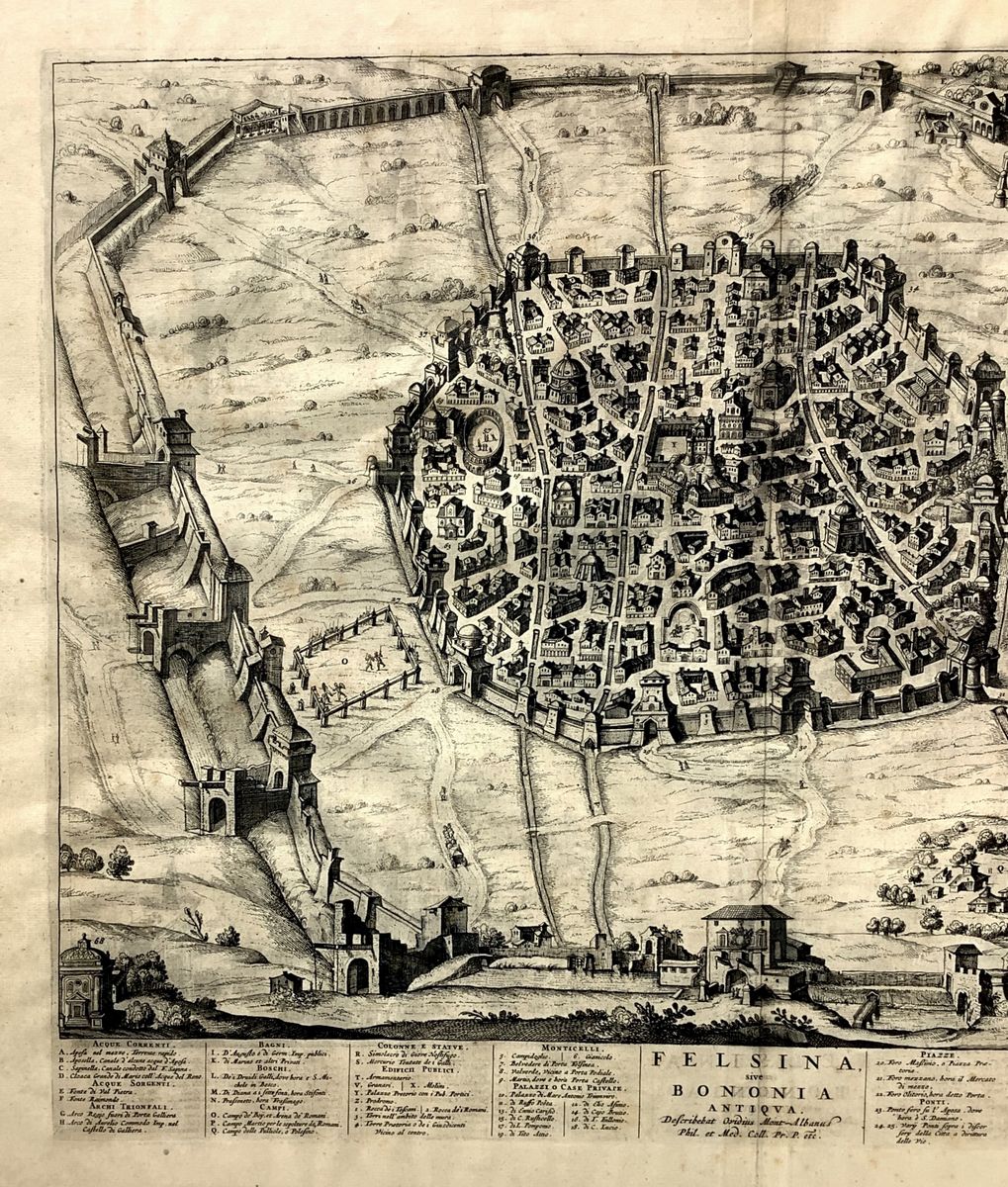 Joan Blaeu, Felsina sive Bononia antiqua, Incisione ad acquaforte