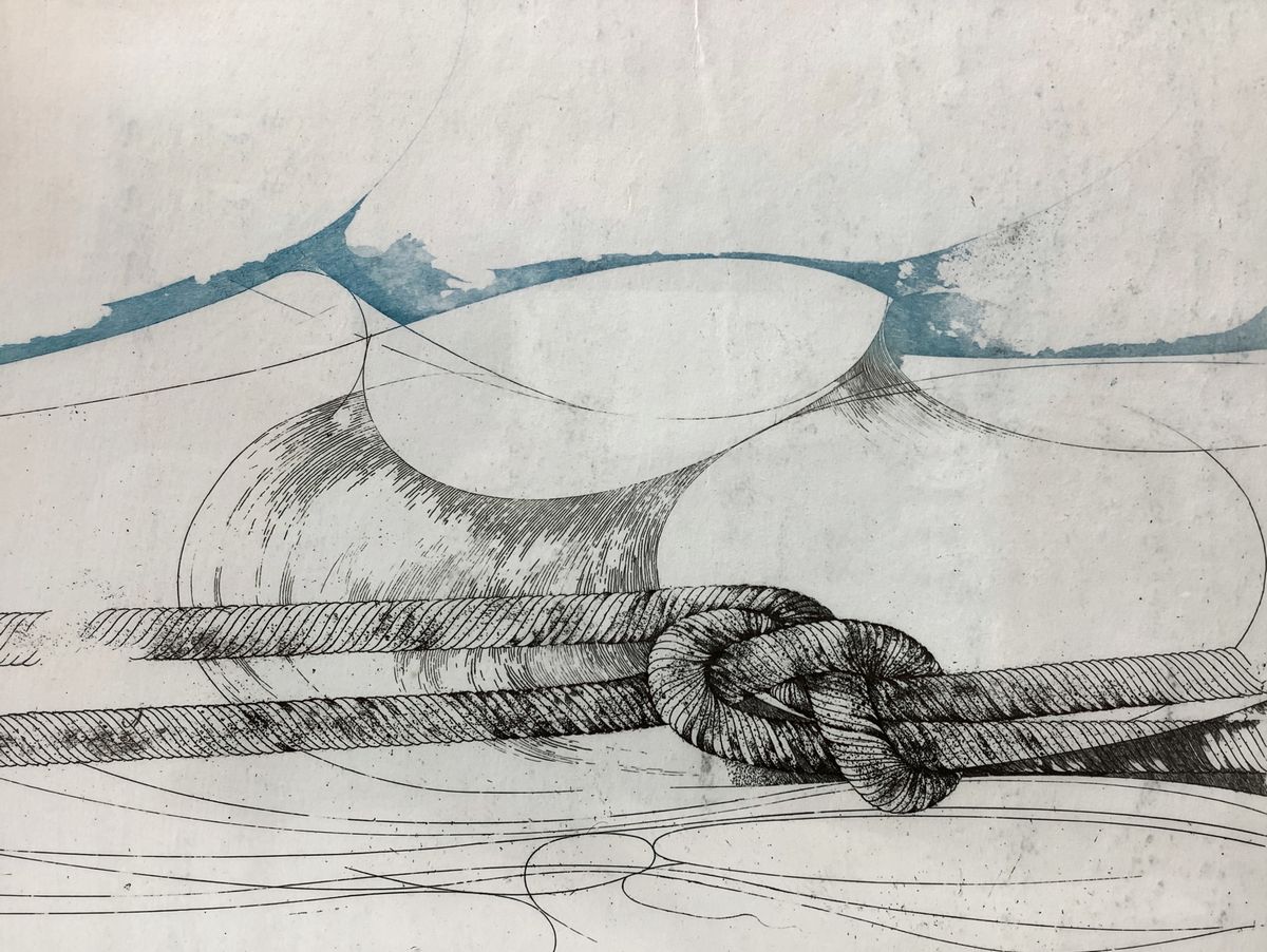 Romano Campagnoli - Nodo di giunzione, litografia