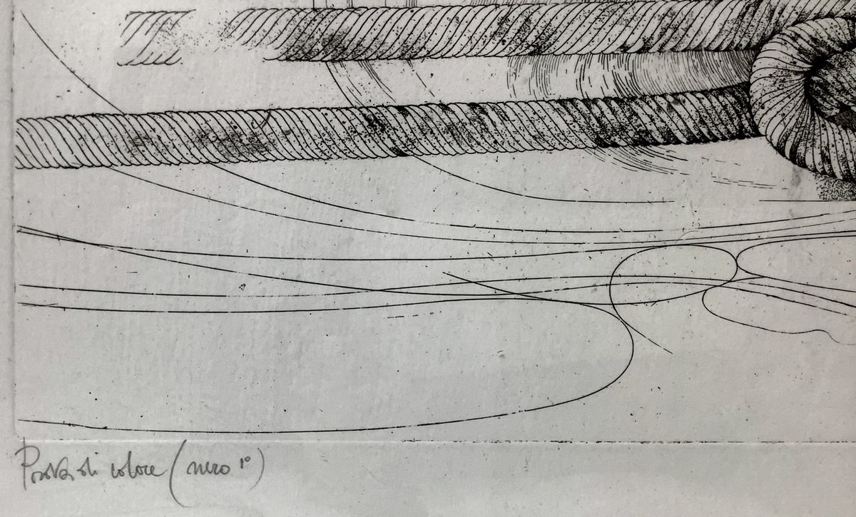 Romano Campagnoli - Nodo di giunzione, litografia