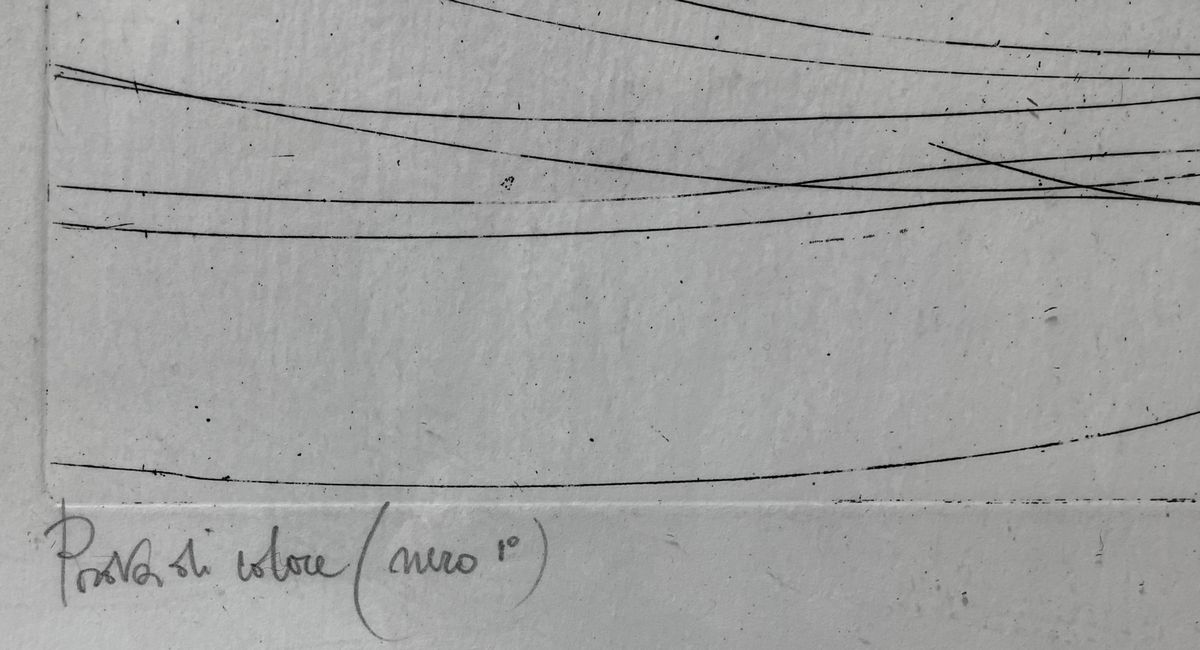 Romano Campagnoli - Nodo di giunzione, litografia