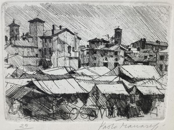 Paolo  Manaresi - Market 1949