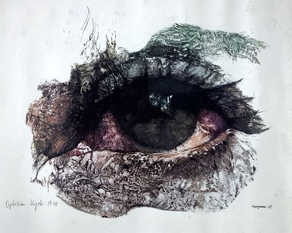 Renzo Vespignani - Detail of human eye