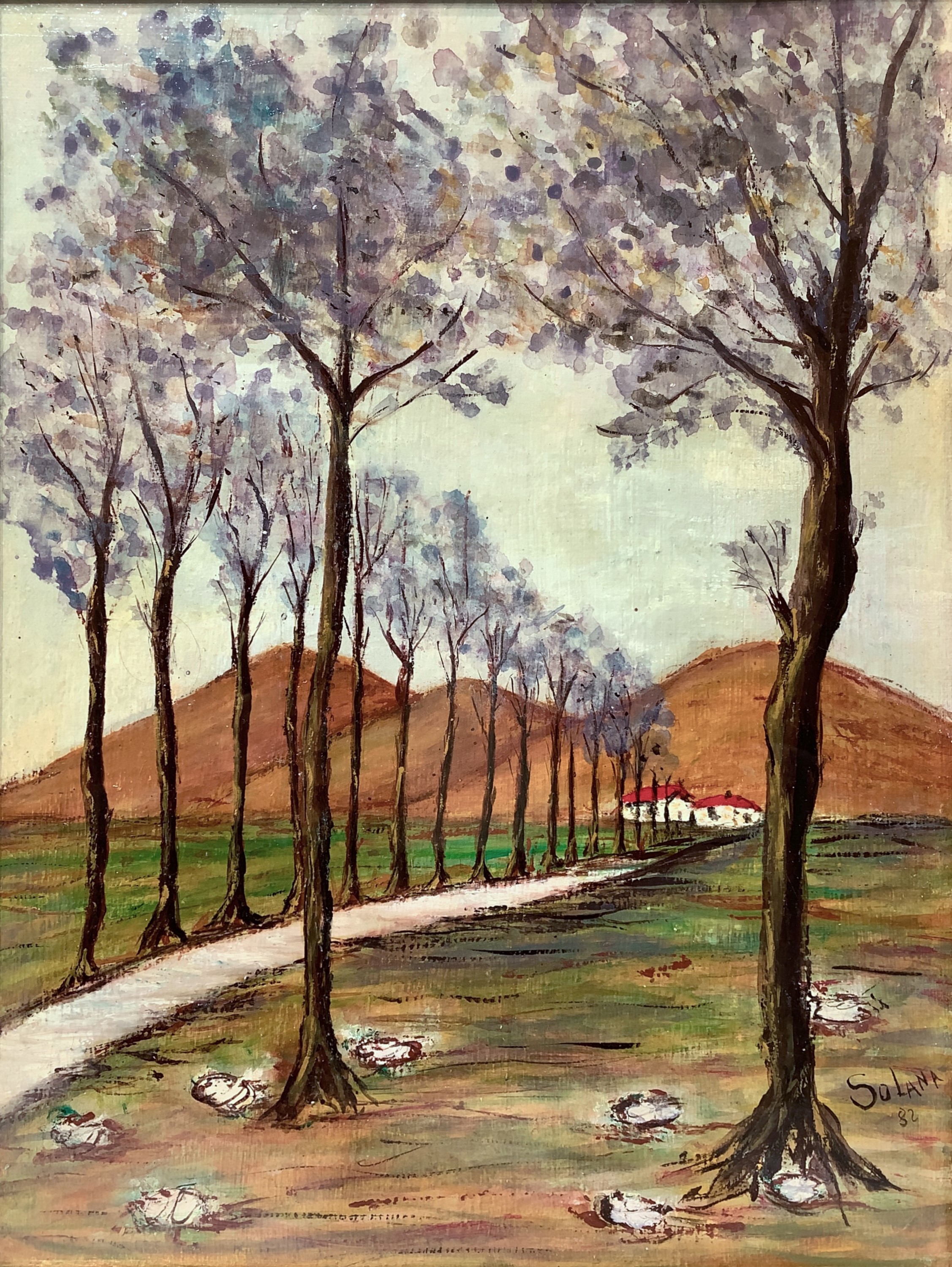 Via con Alberi e Colline