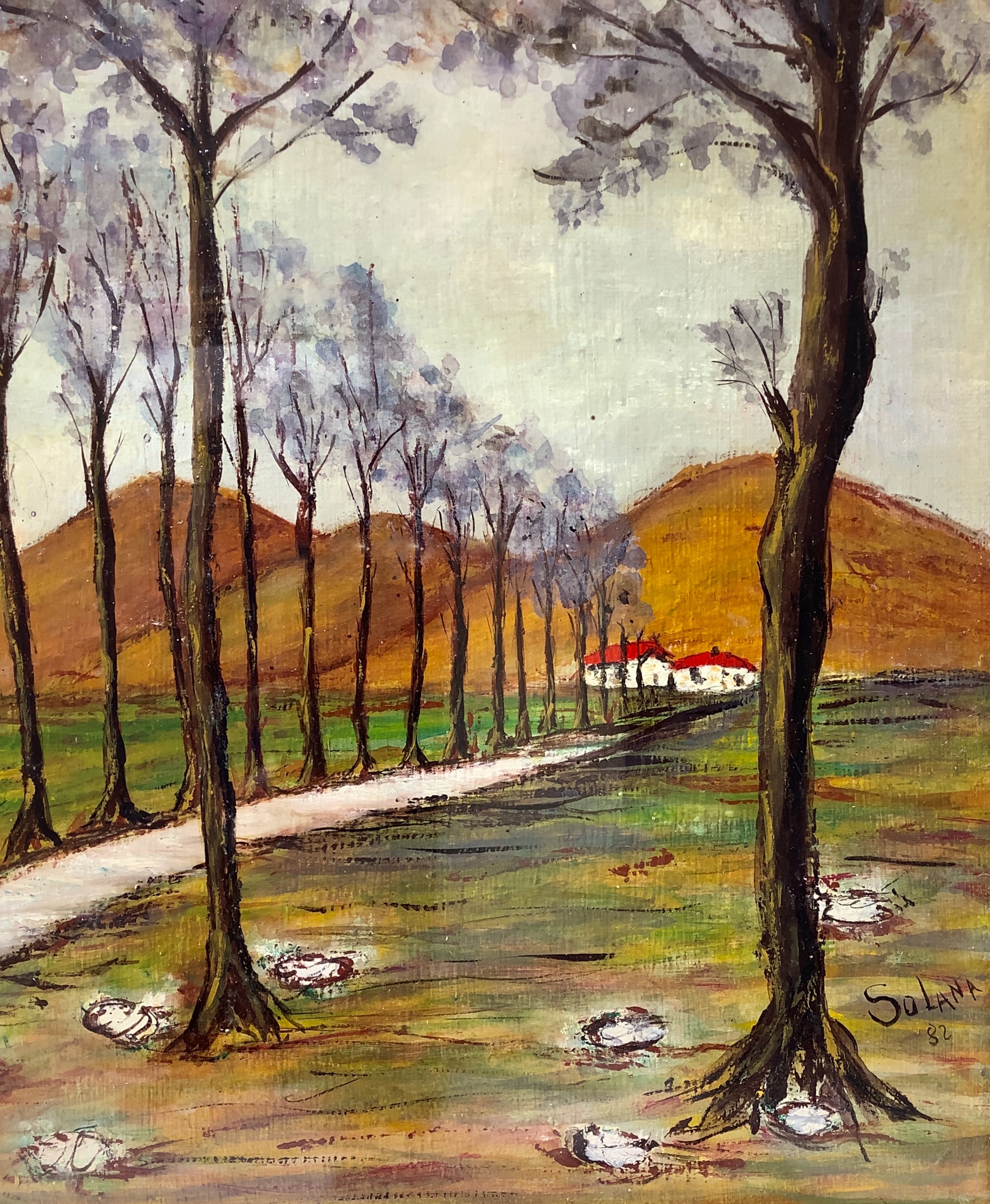 Via con Alberi e Colline