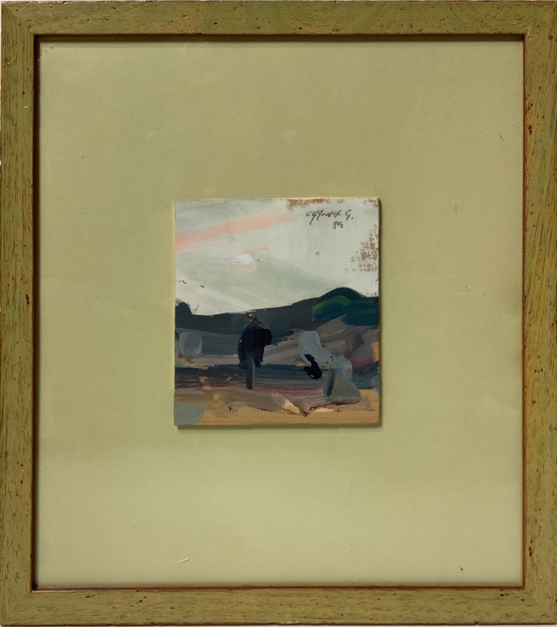Giovanni Carena - Paesaggio di Pinerolo