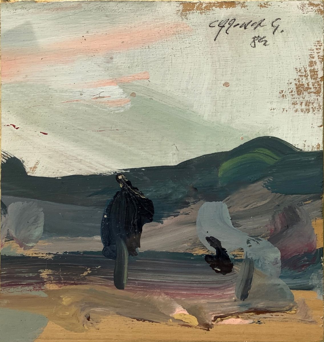 Giovanni Carena - Paesaggio di Pinerolo