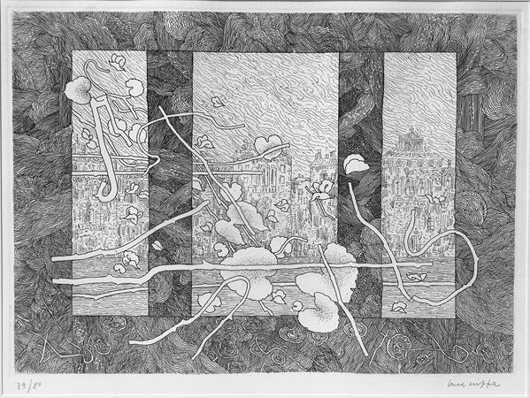 Glimpses of the city within geometric figures