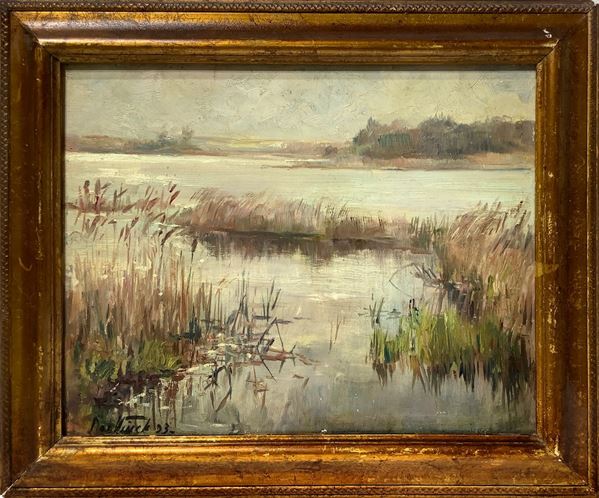 Jozef Vinck - Lake landscape