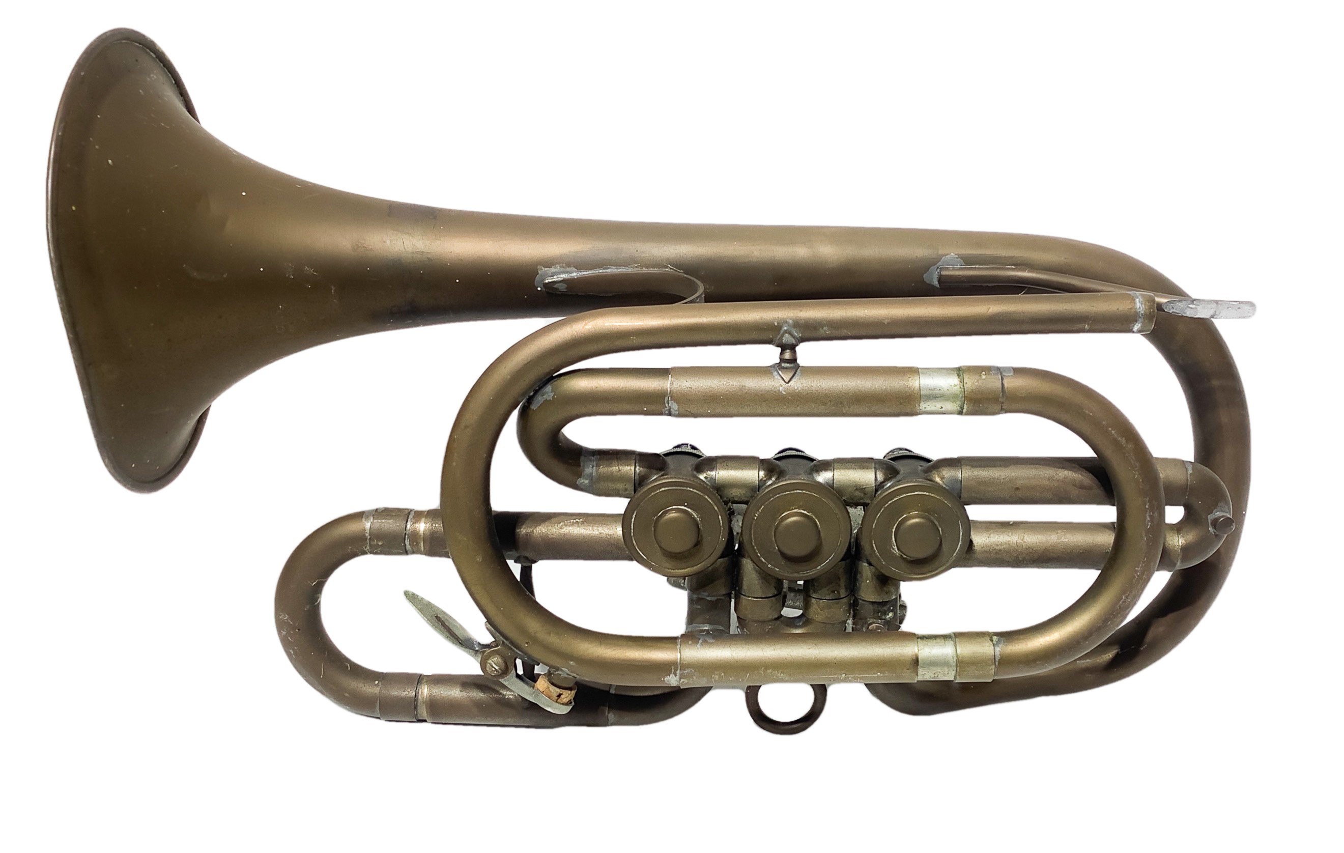 Antica Tromba in Ottone a Tre Pistoni