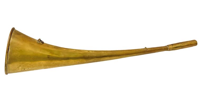 Antica trombetta da caccia, H 47 cm