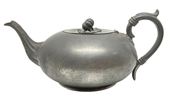 Pewter teapot