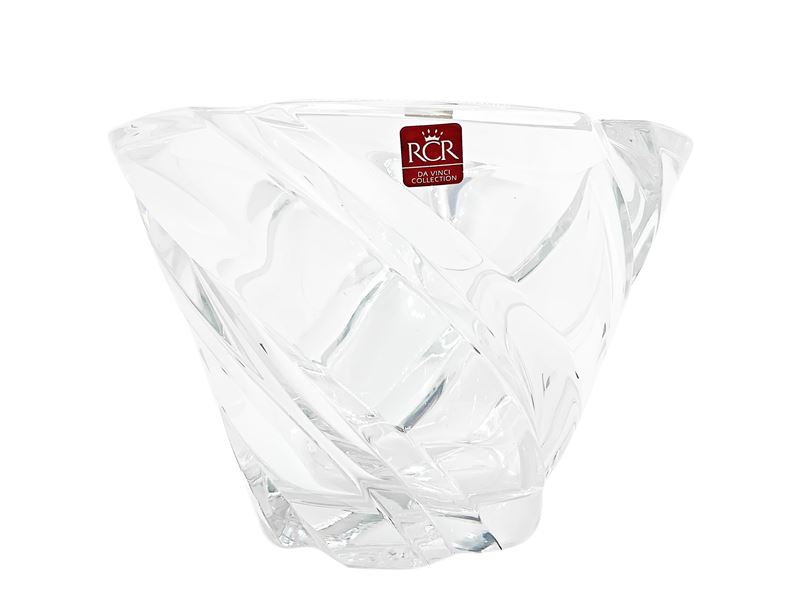 Collection de Vinci, Vaso in cristallo troncoconico con costolature incise