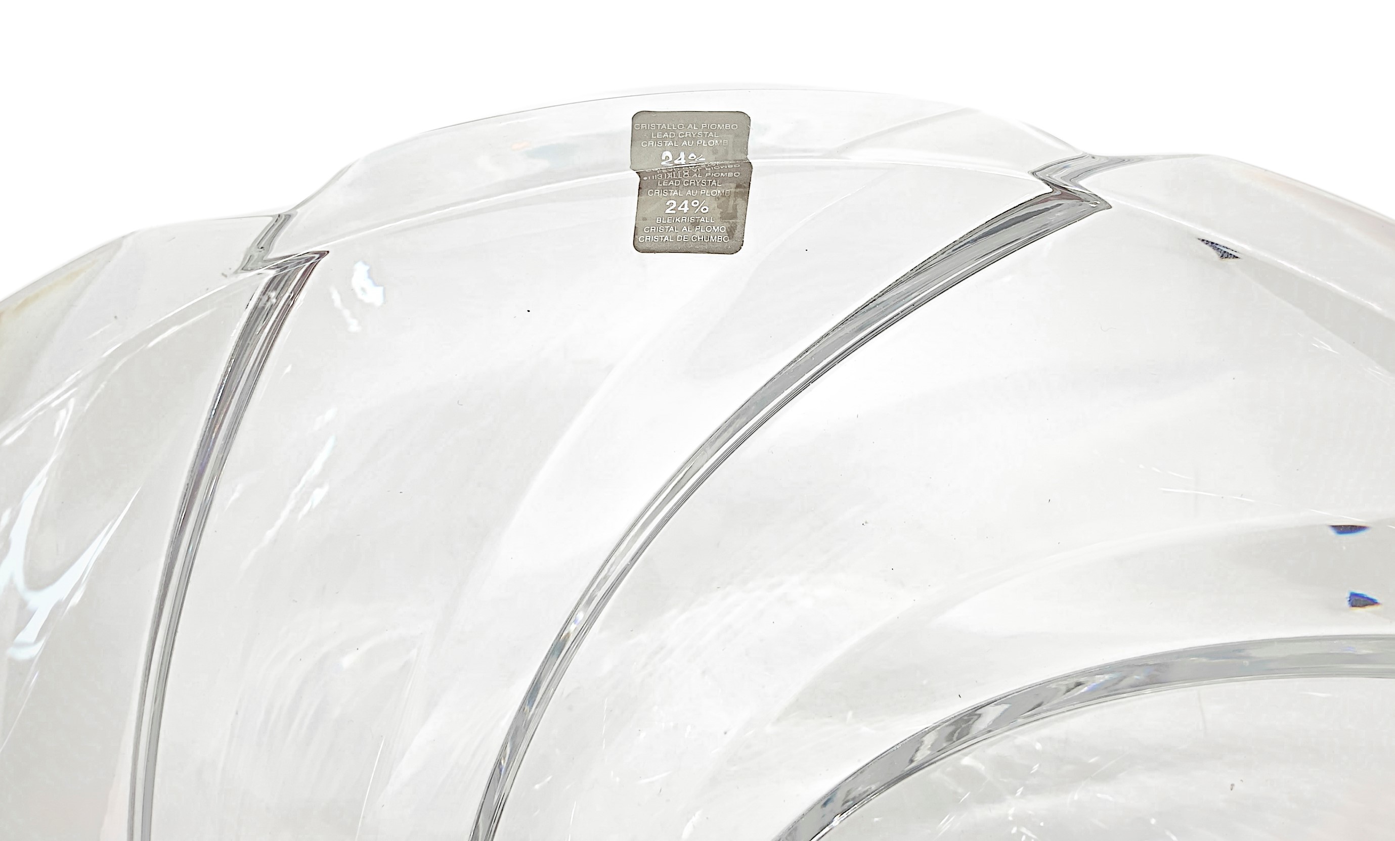 Collection de Vinci, Vaso in cristallo troncoconico con costolature incise