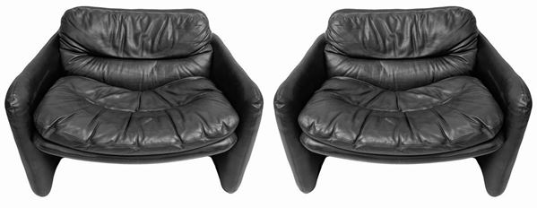 Per Brunati - Coppia poltrone Sandwich e doppio Sandwich, design Giampiero Vitelli & Titina Ammannati.