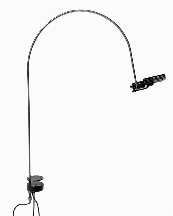 0' Luce -  Clamp table lamp, designed by Bruno Gechelin, Falena model.