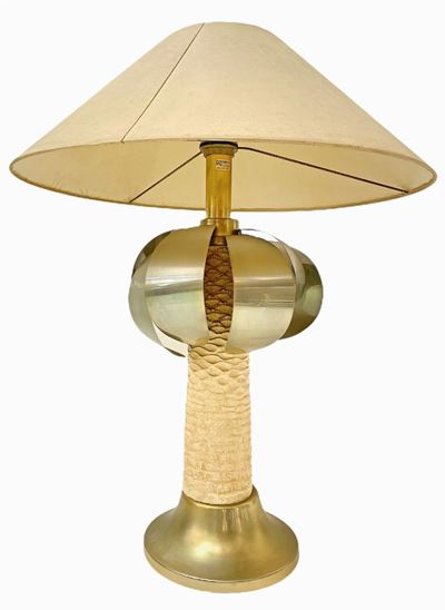 Grande Lampada da Tavolo a Forma di Palma
