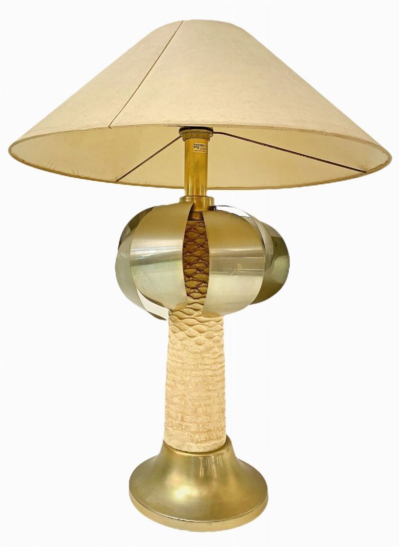 Grande Lampada da Tavolo a Forma di Palma