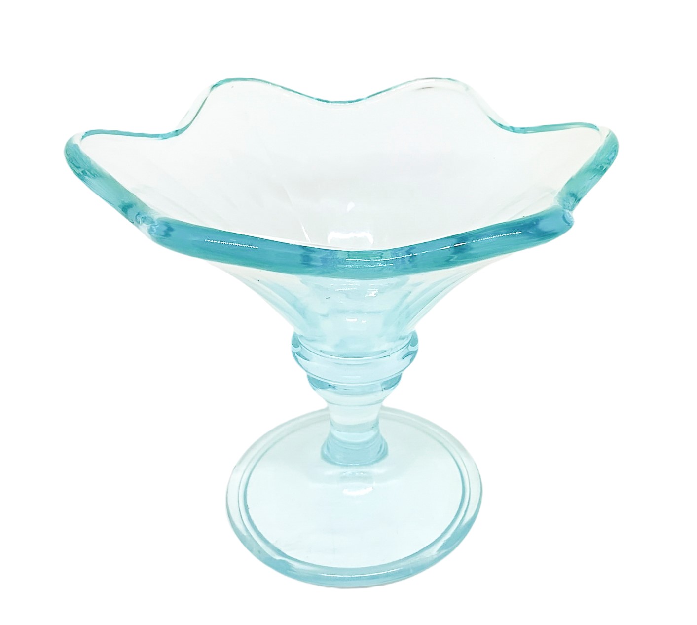 Set di 18 coppe gelato in vetro color turchese, altezza 12 cm