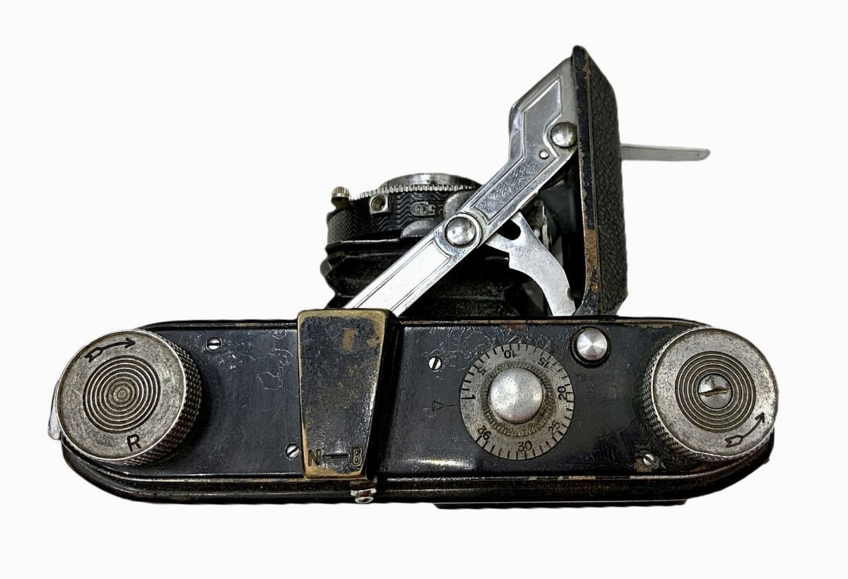 Fotocamera a Soffietto Deckel Monchel, Modello Compur