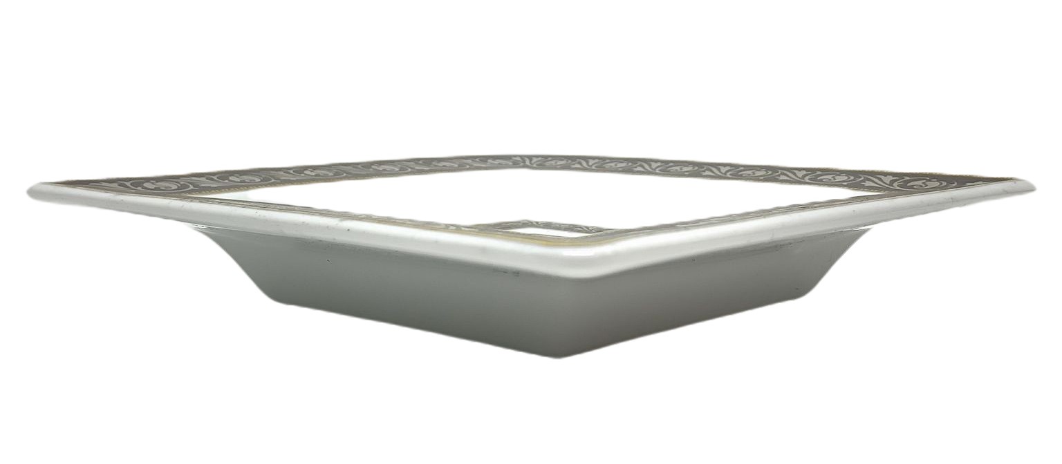 Posacenere in porcellana Argentato e dorato