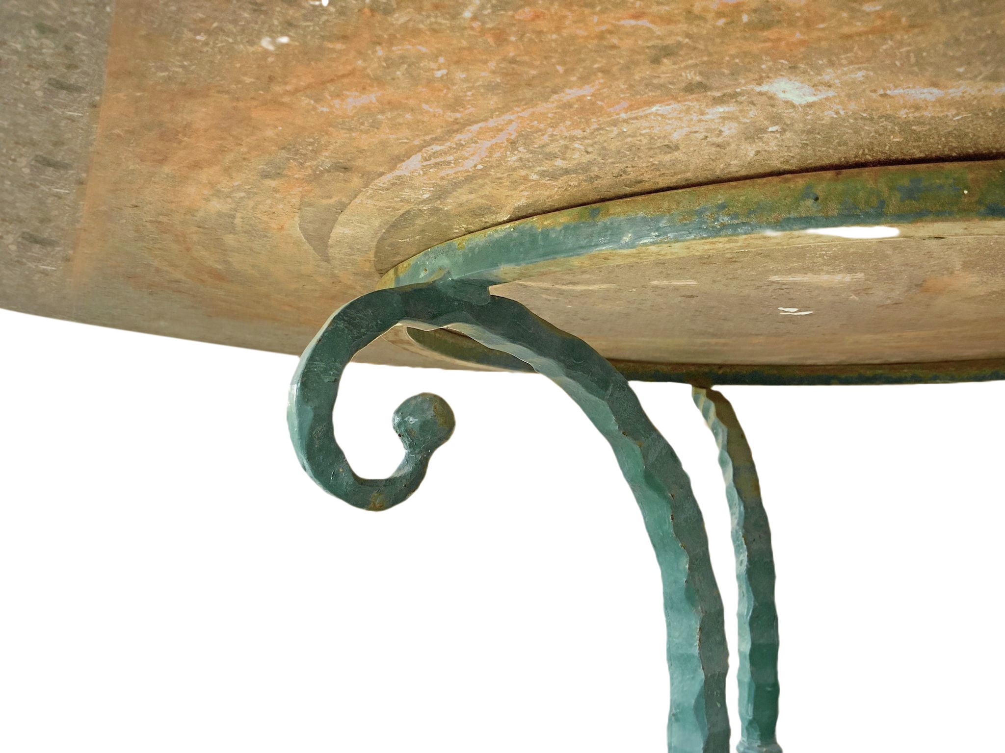 Tavolo rotondo in pietra lavica