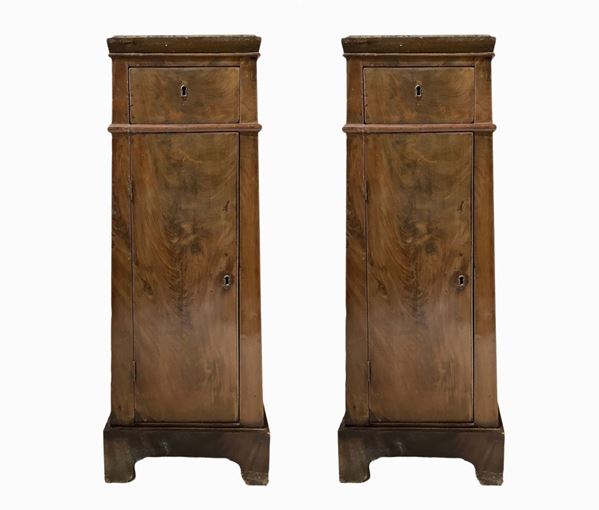 Comodino a due cassetti, Stile Napoleone III