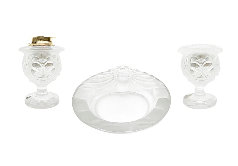Lalique - Set da Fumatore in Cristallo