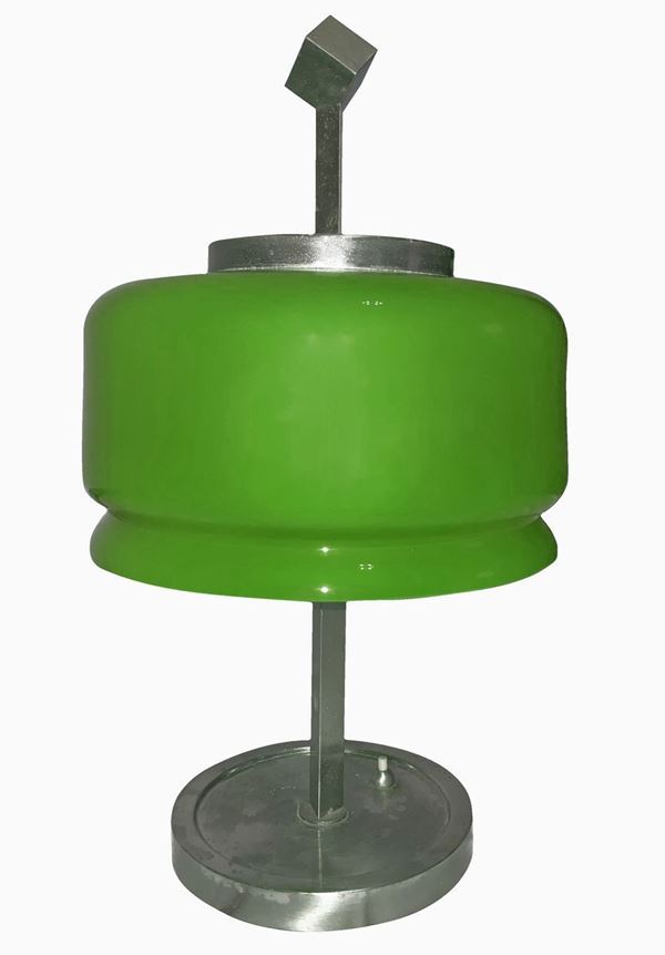 Lumi - Table lamp in nickel-plated brass