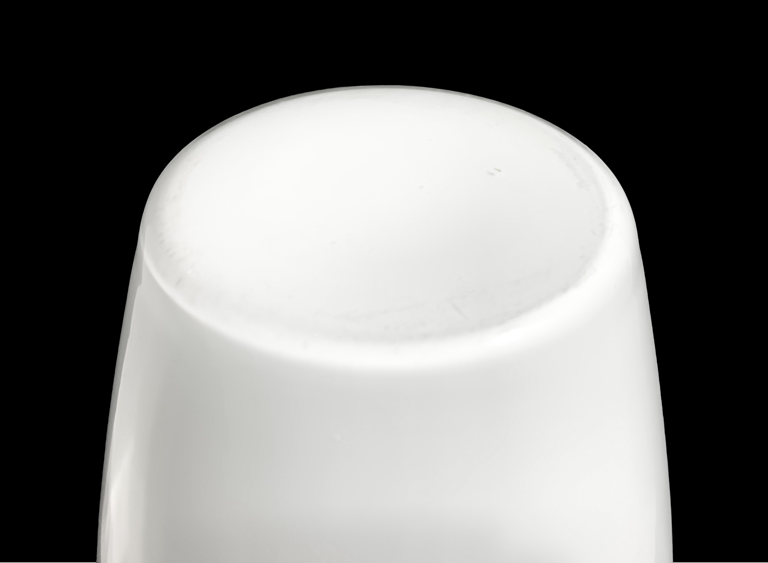 Venini - Vaso Lattimo Incamiciato Bianco