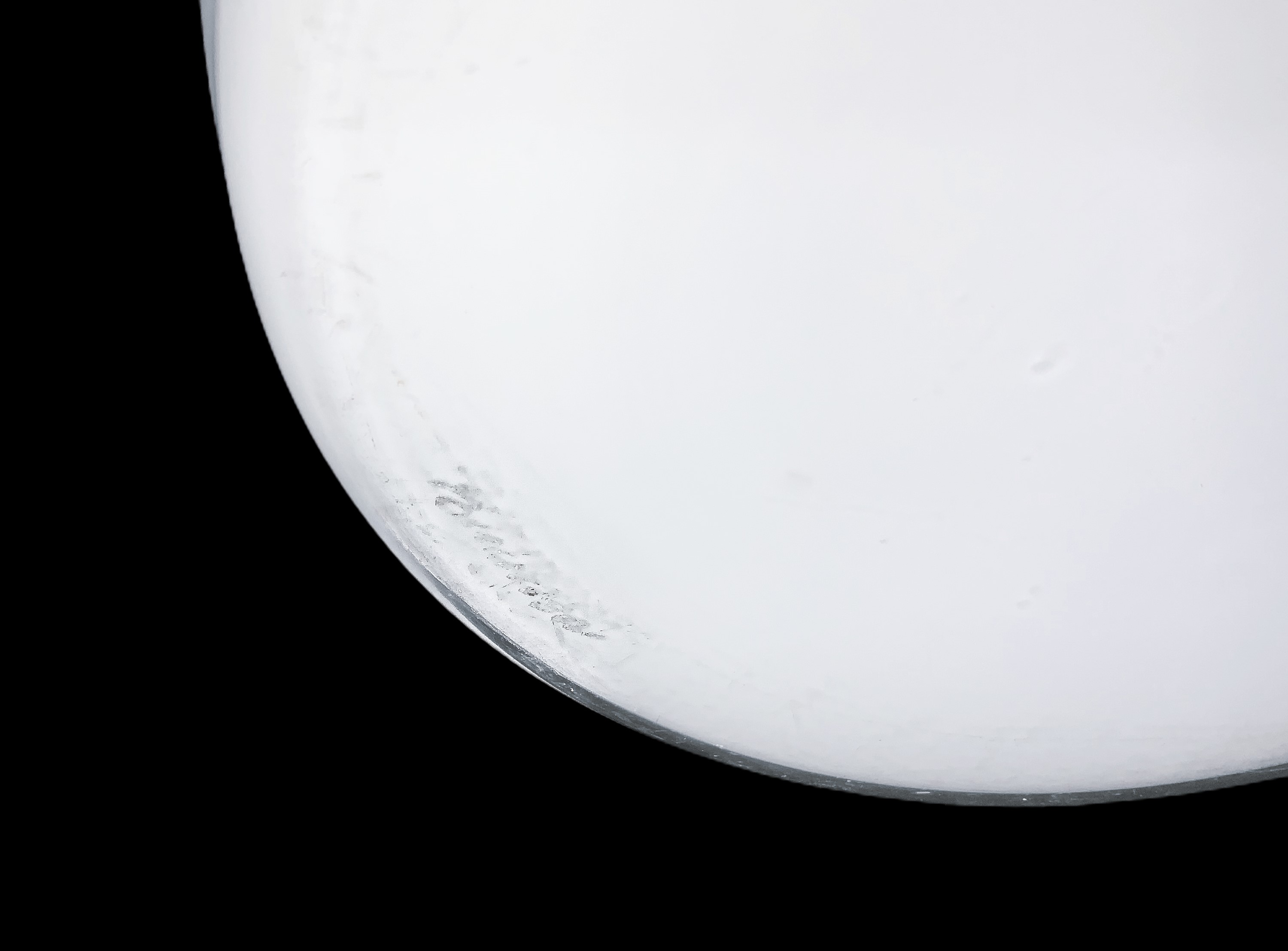 Venini - Vaso Lattimo Incamiciato Bianco