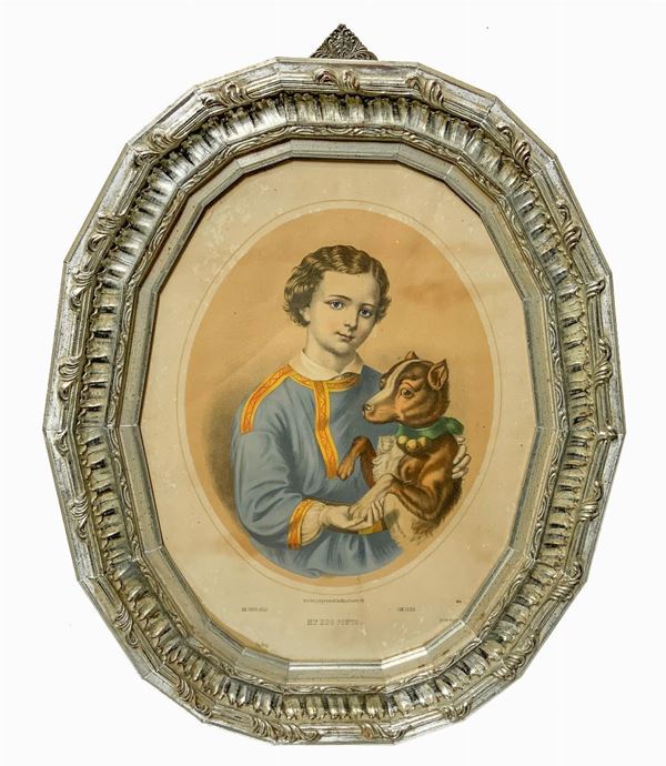 Young man with dog
