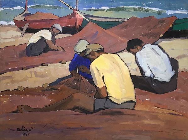 Giovanni Alic&#242; - Pescatori, Playa di Catania