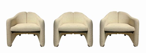 Eugenio Gerli per Tecno - Group of three armchairs Model PS 142