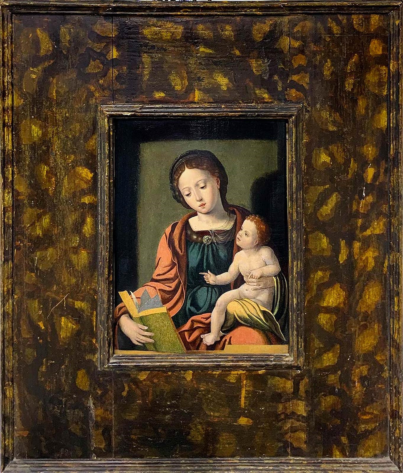 Pieter Coecke Van Aelst - Madonna con Libro e Gesù Bambino.