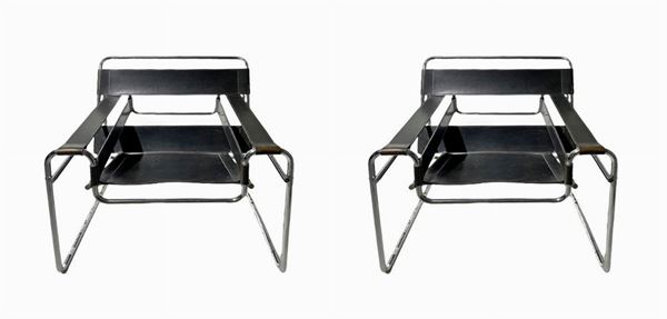 Gavina - Pair of armchairs, Marcel Breuer design, Vassily model